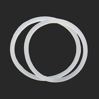 奥宇 白色尼龙垫圈O型圈硅胶水龙头胶圈防水橡胶密封圈塑料垫片4*1(100粒)