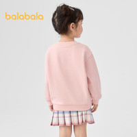 巴拉巴拉童装女童长袖卫衣2024秋装儿童印花上衣【百工灵IP】208324121005 梦幻粉60308 120cm