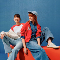 Gap女装2025春季美式胶印logo连帽卫衣经典款休闲外套761039 红色 L (170/88A)亚洲尺码