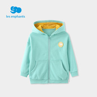 丽婴房儿童卫衣外套女童男童纯色连帽上衣拉链款外套春秋款
