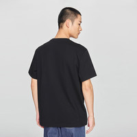 Lee25早春舒适版圆领Logo印花男女同款短袖T恤潮LUT0098434LE 黑色（尺码偏大，拍小一码） 2XL