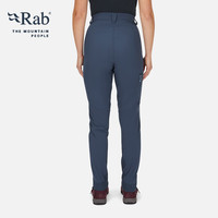 睿坡 Rab户外女士防风防水运动舒适透气耐磨登山攀岩高山裤子 QFW-02 炭黑色 12