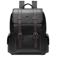 七匹狼真皮双肩包潮流男15.6英寸电脑书包大容量背包旅行背包