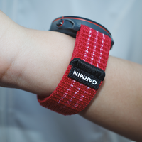 Garmin佳明疾速红尼龙表带22mm适用于FR255/265