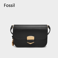 FOSSIL 化石 女士Lennox伦诺克斯光滑皮革小号翻盖斜挎包
