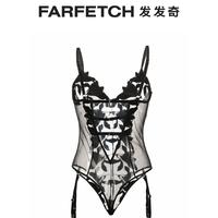 发发奇 FARFETCH Fleur Du Mal女士Lily 刺绣罩杯连体紧身衣