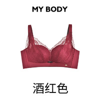 88VIP：MY BODY MYBODY·三角梅·商场同款内衣女无钢圈舒适小胸聚拢蕾丝文胸胸罩