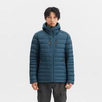 迪卡侬（DECATHLON）男女羽绒服内胆加厚连帽保暖常规款外套面包服 TREK500 男款-橄榄绿 2XL