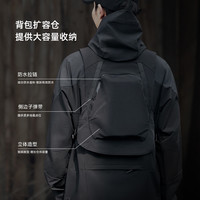 TAJEZZO探迹者户外机能马甲包多功能运动骑行钓鱼战术背心V04 黑色 机能风 L