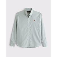 Abercrombie & Fitch 男装25春季经典小麋鹿复古通勤牛津长袖衬衫KI12