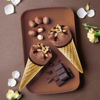 雀巢NESTLE冰淇淋雪糕 呈真花心筒甜筒 生鲜冰激凌雪糕  共18支 榛心巧克力味*18