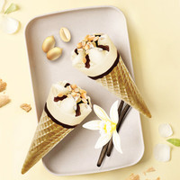 雀巢NESTLE冰淇淋雪糕 呈真花心筒甜筒 生鲜冰激凌雪糕  共18支 筒柔心香草味*18