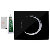 阿格瑞斯 电磁炉面板黑晶板配件微晶玻璃方形大尺寸商用适用面板27*25厘米