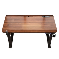 杰妮卡实木电脑桌高端双电机电动升降桌办公工作台学习书桌台式电竞桌子  【隐藏插排】120*60免费安装