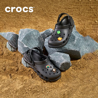 Crocs卡骆驰蜗轮洞洞鞋男沙滩鞋户外包头拖鞋|208776 水泥灰色-160 43