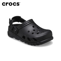 Crocs卡骆驰蜗轮洞洞鞋男沙滩鞋户外包头拖鞋|208776 水泥灰色-160 44