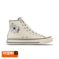 CONVERSE匡威 All Star春季可选宽版高帮休闲运动鞋 米白色花卉图案 36