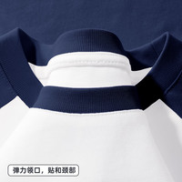 迪士尼（Disney）童装儿童长袖T恤圆领上衣女孩时尚插肩纯棉男童秋装打底衫 迪闪星奇K藏青 110