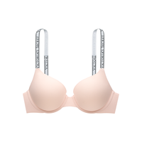 直降178|维密 小冰杯5.0 冻感文胸透气速干冰川纱无痕内衣女 11T1典雅粉-有钢圈 36DD