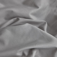 无印良品全棉被套200x230cm双人100%纯棉被罩单件150x200简约双拼色四件套 简兮-山灰+中灰【100%全棉】 220*240cm【单被套】