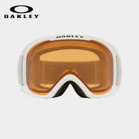 今日必买：OAKLEY 滑雪镜 双层防雾大视野柱面护目镜0OO7124-03 白色头带棕色镜片