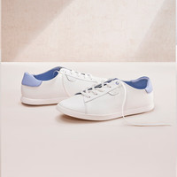 Clarks其乐女鞋春夏艾斯轻量系列休闲小白鞋板鞋单鞋 白色/紫色 261722054 37