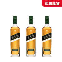 尊尼获加 JOHNNIE WALKER 岛绿ISLAND GREEN 苏格兰威士忌 1000ml*3瓶组合装