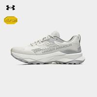 安德玛（UNDERARMOUR）户外徒步鞋男女款2025春夏防滑耐磨透气缓震强抓地力登山鞋男 米白灰 44