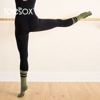 toesox Tavi联名瑜伽袜高筒运动袜普拉提袜防滑袜透气吸汗