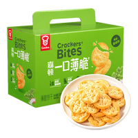 嘉顿一口薄脆饼干 375g 海盐藤椒味 零食办公室休闲食品