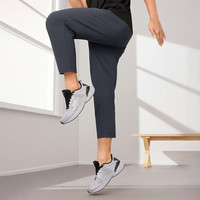 361度运动裤男直筒裤2025春季冰丝速干裤九分裤宽松休闲裤子 罗甘灰652514706G S