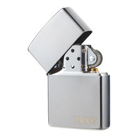 zippo打火机男士磨砂logo标志芝宝镭射 军绿色