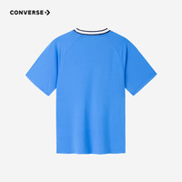 Converse 匡威童装男女童短袖T恤夏季儿童速干清凉休闲短T上衣 大学蓝 110 /56 【身高104-110cm】
