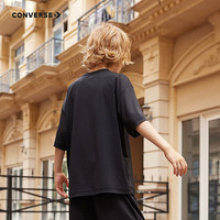 Converse匡威童装男女童凉感短袖T恤夏季舒适透气宽松版型儿童短T 正黑色 150 /72 【身高140-152cm】