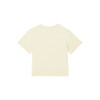 英氏 男童女童t恤夏装纯棉开肩 夏季中大童短袖T恤 米白YRTCJ2Q733A 100 cm 100cm