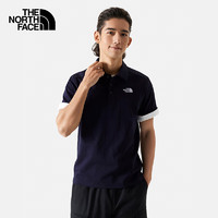 THE NORTH FACE 北面 男女户外舒适透气短袖8AV3 藏青色