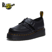 马丁(马汀博士 Dr.Martens)Ramsey Quad Monk男女新春夏孟克光面增高厚底单鞋 黑色 42