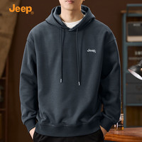 吉普（JEEP）连帽卫衣男士春季2025年潮流美式宽松休闲长袖上衣服外套