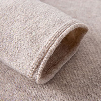 美国马球协会 U.S. POLO ASSN.保罗针织衫女秋冬季长袖T恤保暖羊毛衫打底衫时尚百搭女装 夹花灰003【圆领】 M