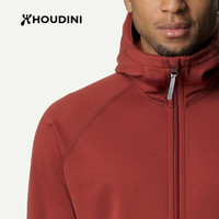 HOUDINI胡丁尼PowerHoudi魔术大师户外25春新男polartec抓绒外套 Deep Red（深红） M（身高165-175cm体重60-75kg）