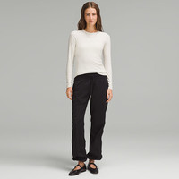 露露乐蒙lululemon丨Hold Tight 女士紧身剪裁长袖 T 恤 LW3FTFS 骨白 3XS /0