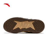 安踏篮球文化板鞋男鞋厚底软底缓震潮流老爹鞋运动鞋休闲鞋 生木色/朽木棕/墨棕-3 41 (8男)