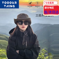 YOOOURTHING外套棉户外登山服防风防水夹克 黑色(春秋款) XL (建议110-135斤)