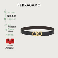 移动端、京东百亿补贴：Salvatore Ferragamo 菲拉格慕 男士黑色牛皮革腰带 0586940_C