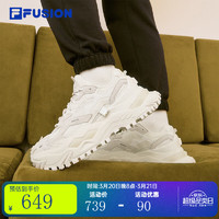 FILA FUSION FILA 斐乐 女鞋欧阳娜娜同款FUSION BIANCO老爹鞋2021夏季新款硬糖鞋休闲鞋厚底运动鞋女