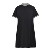 保罗彼得 PAULO PEDRO 女子拉链刺绣A字裙连衣裙 NACB11780 黑色 L 105-120斤