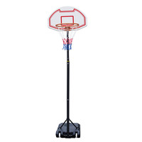 驯良鸽 篮球架户外成人篮框便携可移动升降室内外扣篮投篮家用篮筐架子 青少年M018白 调节1.5-2.1米