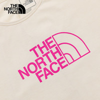 THE NORTH FACE北面童装女童夏装t恤短袖春夏款户外舒适|5A24 R8R/米白色 160cm L（160/76）