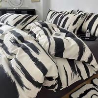 星寇北欧风水洗棉被套被罩单件宿舍被芯单套春秋被子罩 水波纹 150*200被套