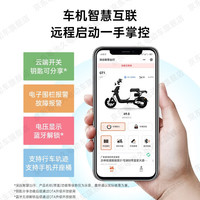 粤池久深远电动车GT1高配新国标长续航电瓶车男女智能电动自行车锂电池踏板车带GPS蓝牙店联名 国标约130KM磷酸铁锂50A6色选